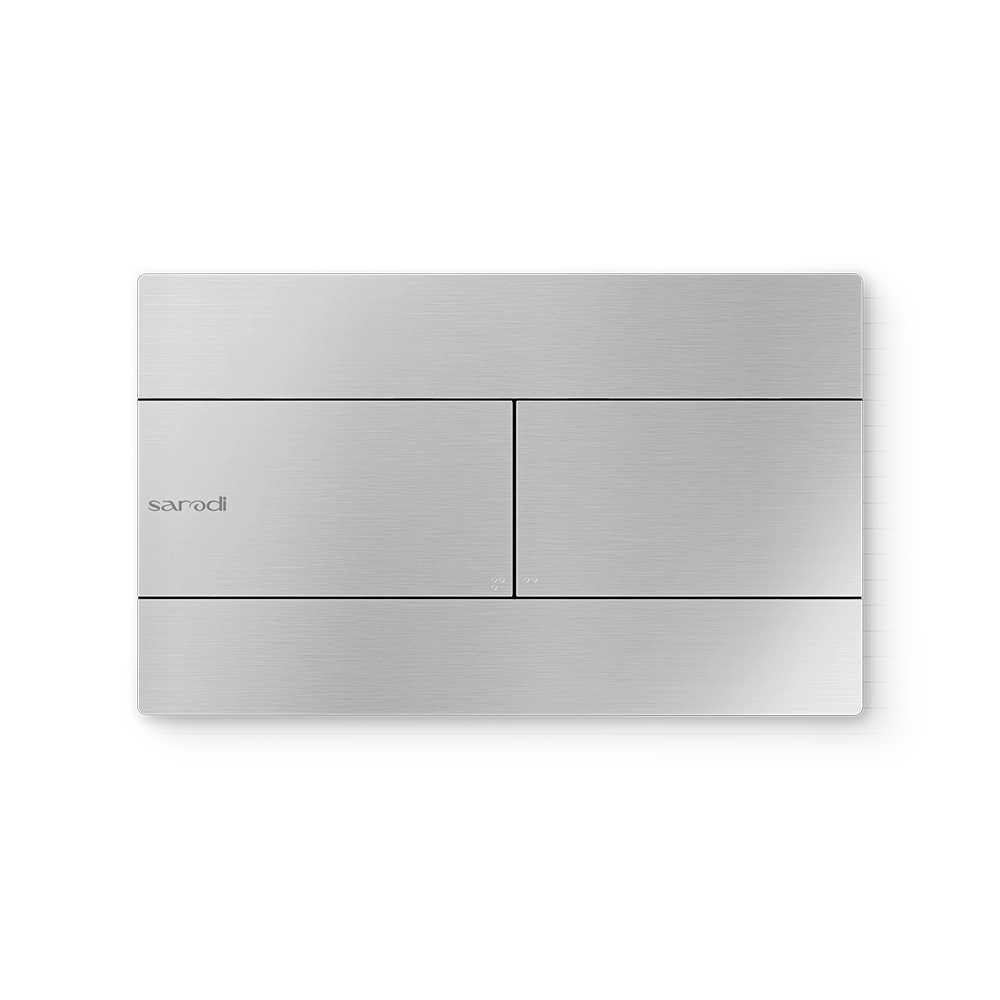 [SAR/00038] کلید فلت فرون کروم خش دار فلاش تانک ایمن اب dfp500