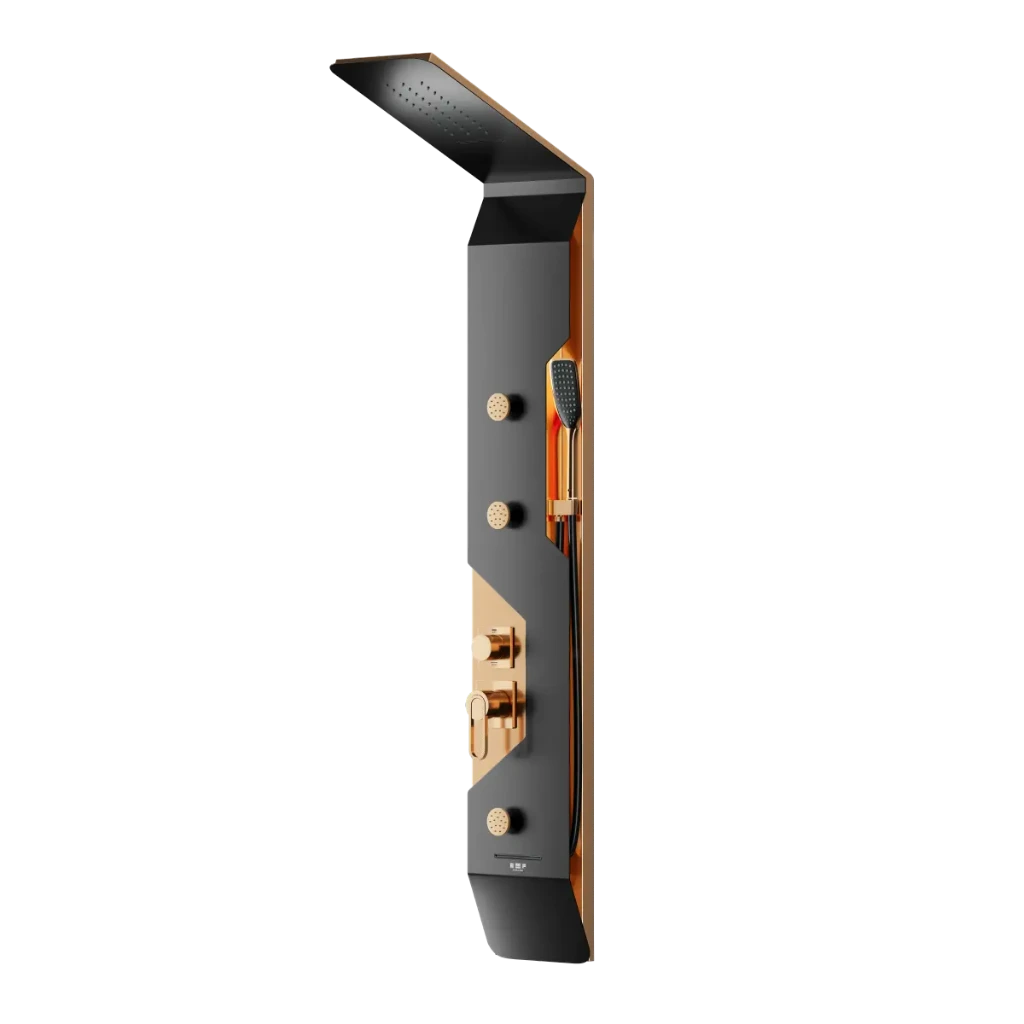 [FAR/00020] پنل دوش فریز شاور مدل 530H مشکی طلایی