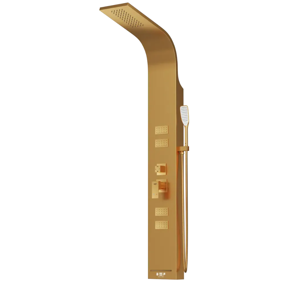 [FAR/00024] پنل دوش فریز شاور مدل R440W طلایی مات