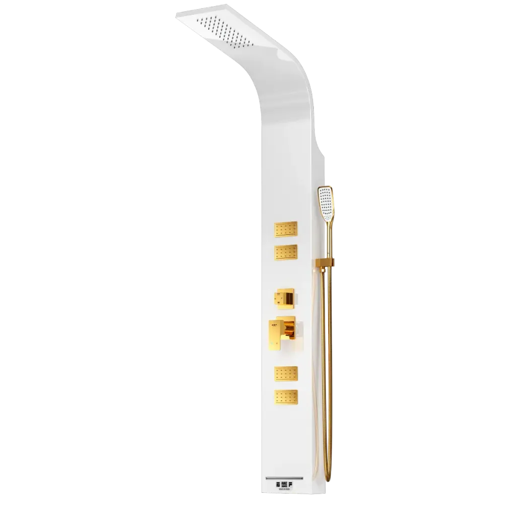 [FAR/00023] پنل دوش فریز شاور مدل R440W سفید طلا