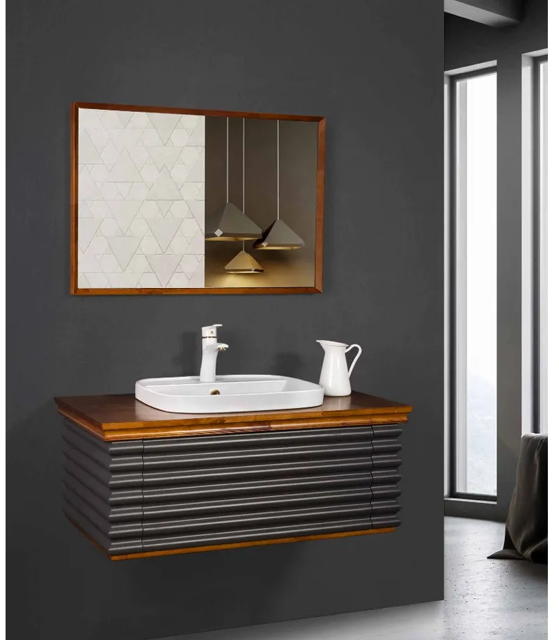 [LOT/00117] کابین روشویی لوتوس فول ست مدل monte-carlo -900 مونت کارلو رنگ آنترازیت
