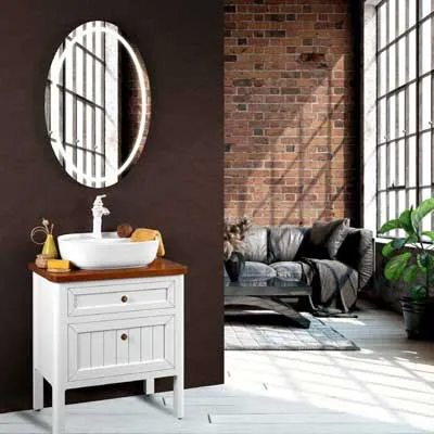 [LOT/00128] کابین روشویی لوتوس فول ست مدل اپال opal رنگ سفید