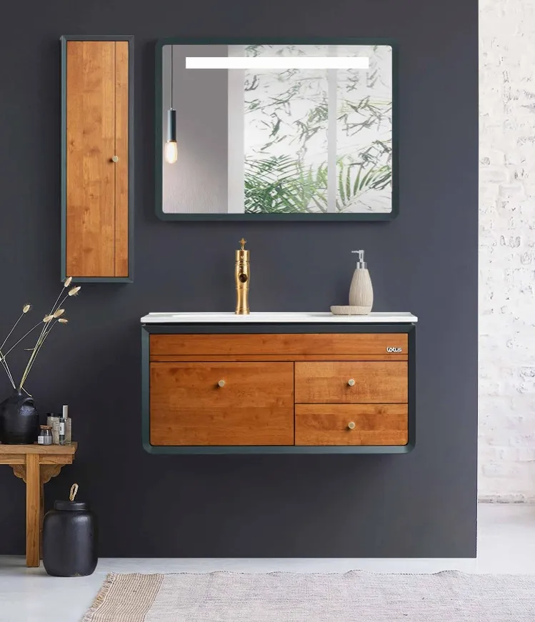 [LOT/00145] کابین روشویی لوتوس فول ست مدل پراگو 850 سفید prague