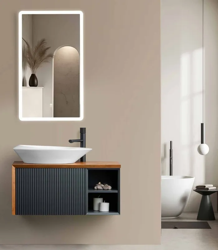 [LOT/00157] کابین روشویی لوتوس فول ست مدلparis پاریس مشکی