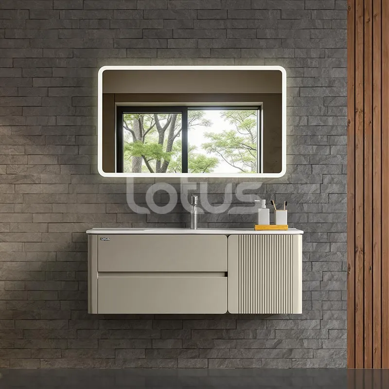 [LOT/00070] کابین روشویی لوتوس فول ست vivian ویوین (سنگ+کابین+آینه) رنگ زیمنس 120 سانتی