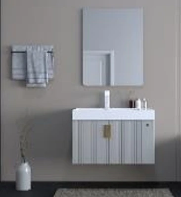 [PAL/00029] کابین روشویی پالت مدل p-143(کابین+کاسه+آینه) رنگ عدسی