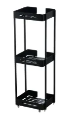 [SMA/00003] استند 1003 زمینی 3 طبقه استیل رنگ مشکی Defns Banyo تُرک