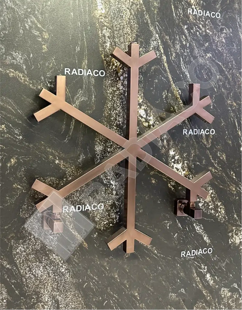 [RAD/00001] حوله خشک کن رادیاکو مدل70*64 -snow flake84 رزگلدمات ax50