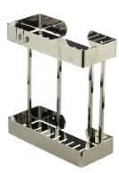 [SMA/00055] سبد دو طبقه مستطیل حمام اسمارت 1022 کروم