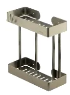 [SMA/00056] سبد دو طبقه مستطیل حمام اسمارت 1022 کروم مات